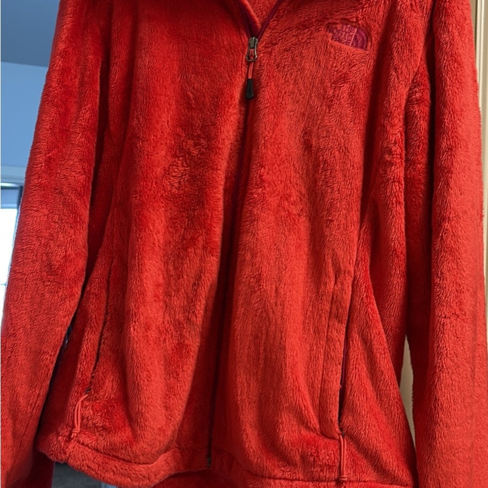 The North Face Red Women's Osito Full Zip Fleece Jacket